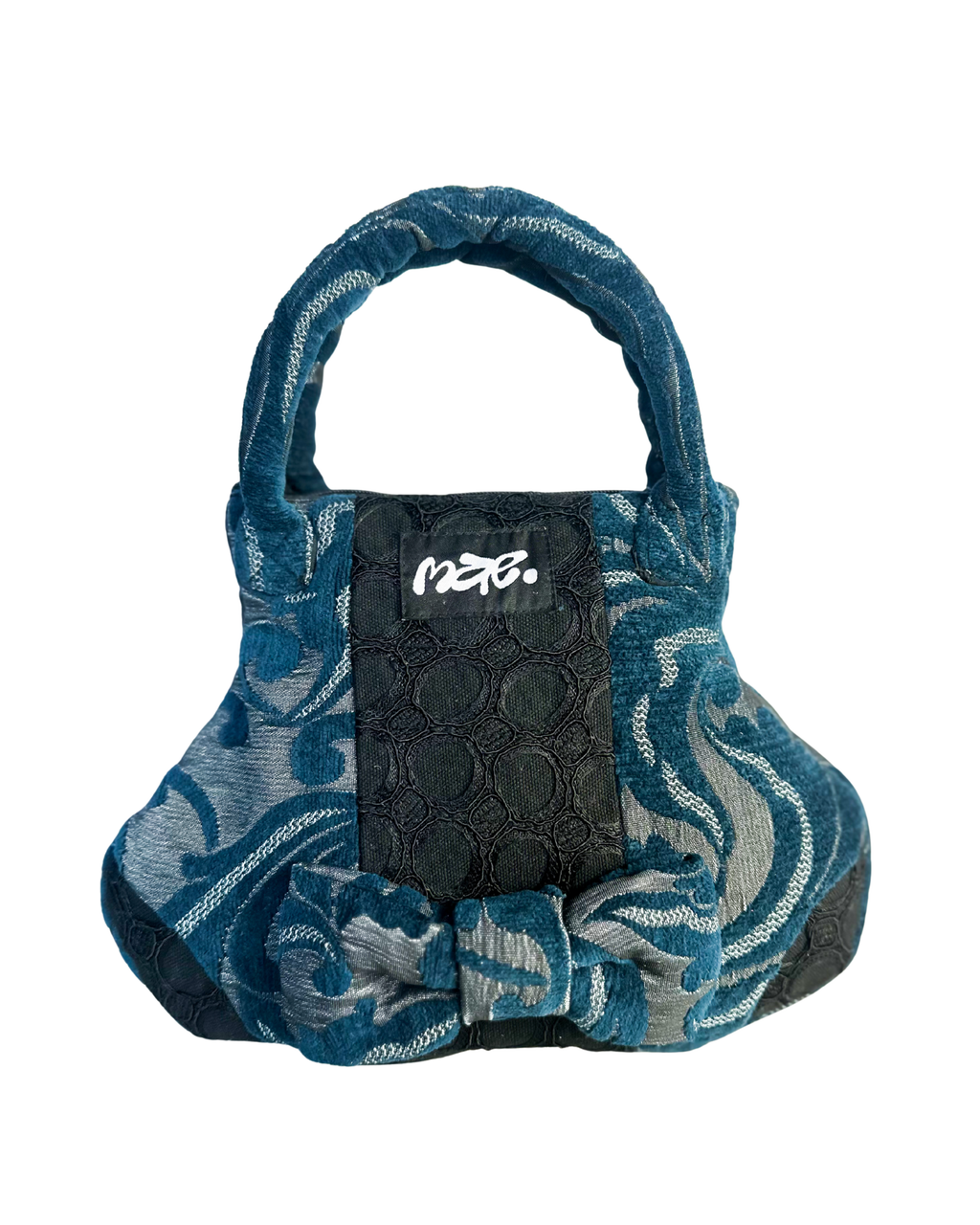 Mini Handbag | Brocade Blue 0001
