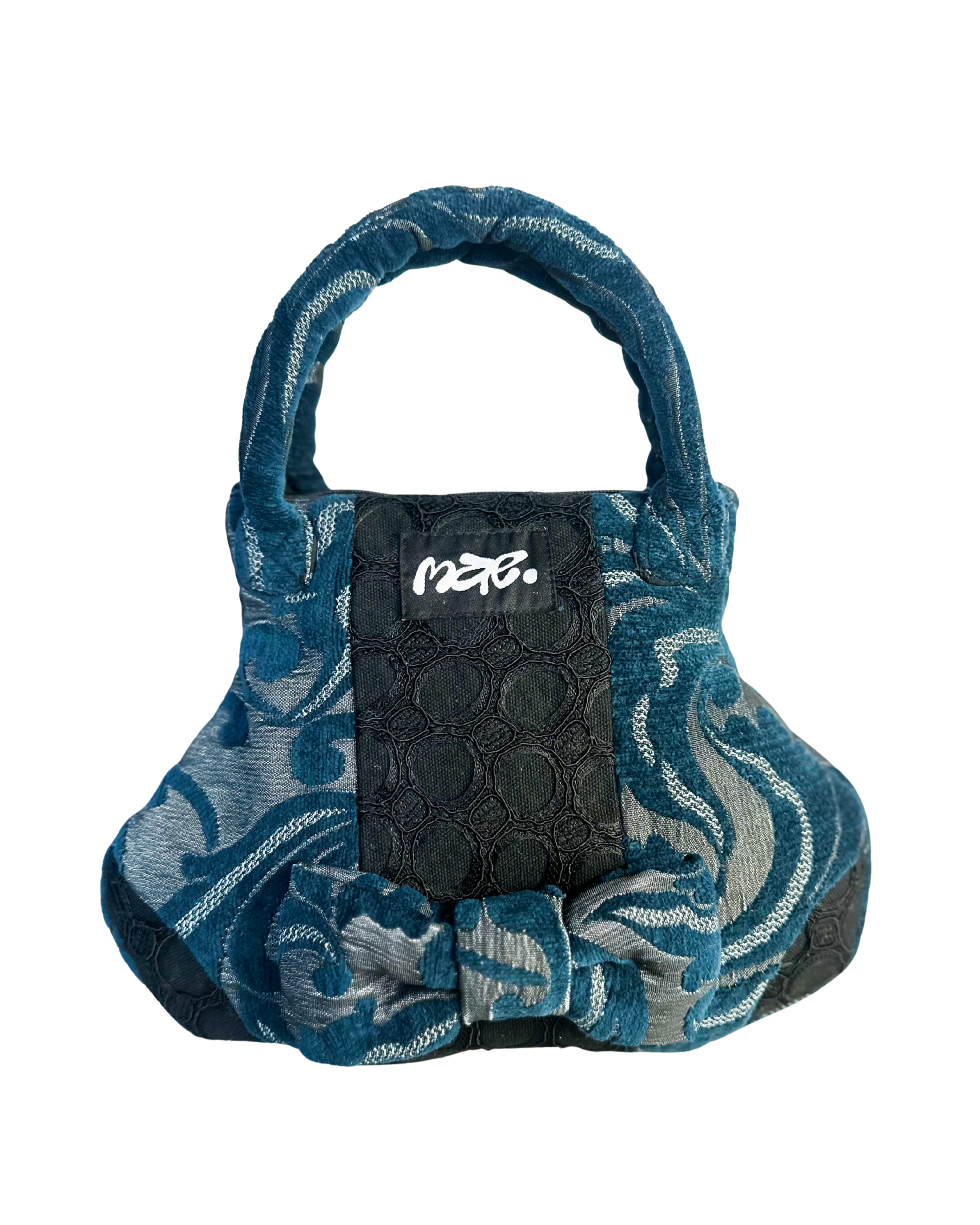 Mini Handbag | Brocade Blue 0001