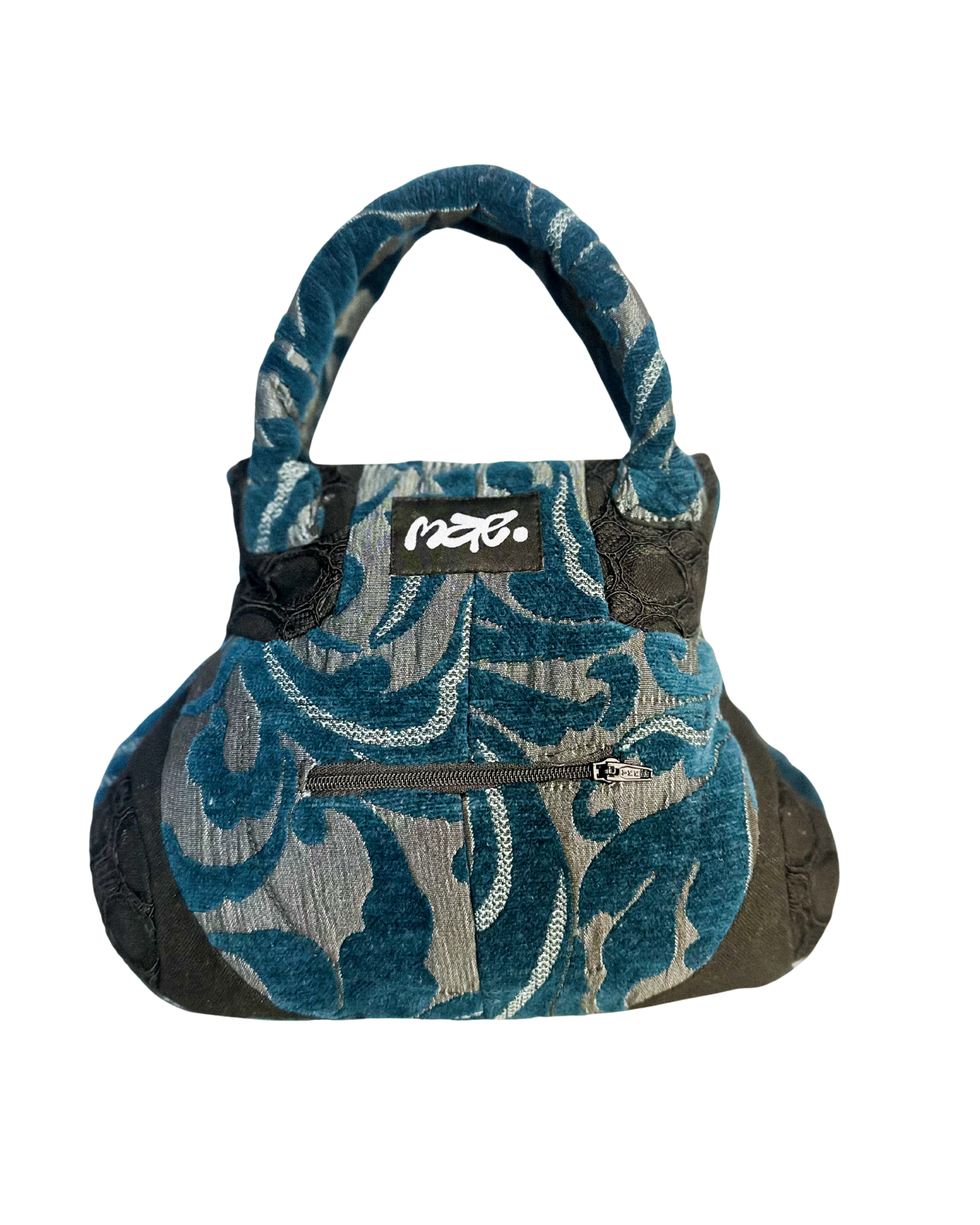 Mini Handbag | Brocade Blue 0001